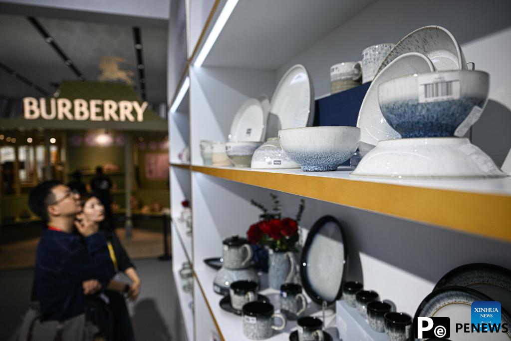 Touring Britain pavilion Beijing exhibition zone at 5th CICPE