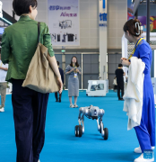 edge robots displayed at 5th CICPE in Haikou, China's Hainan