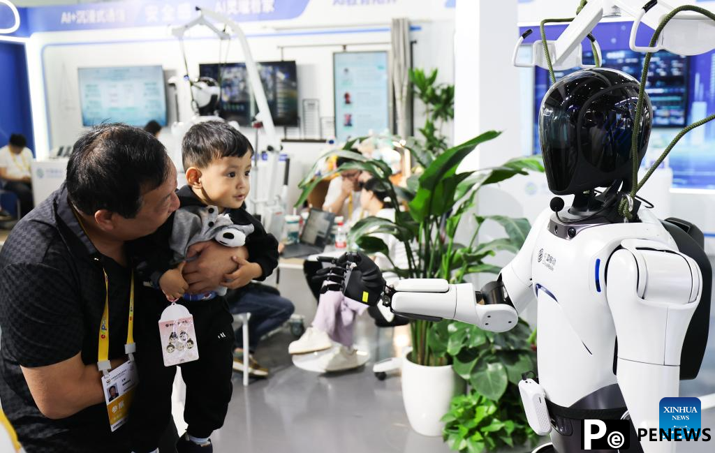 edge robots displayed at 5th CICPE in Haikou, China