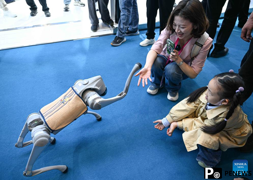 edge robots displayed at 5th CICPE in Haikou, China