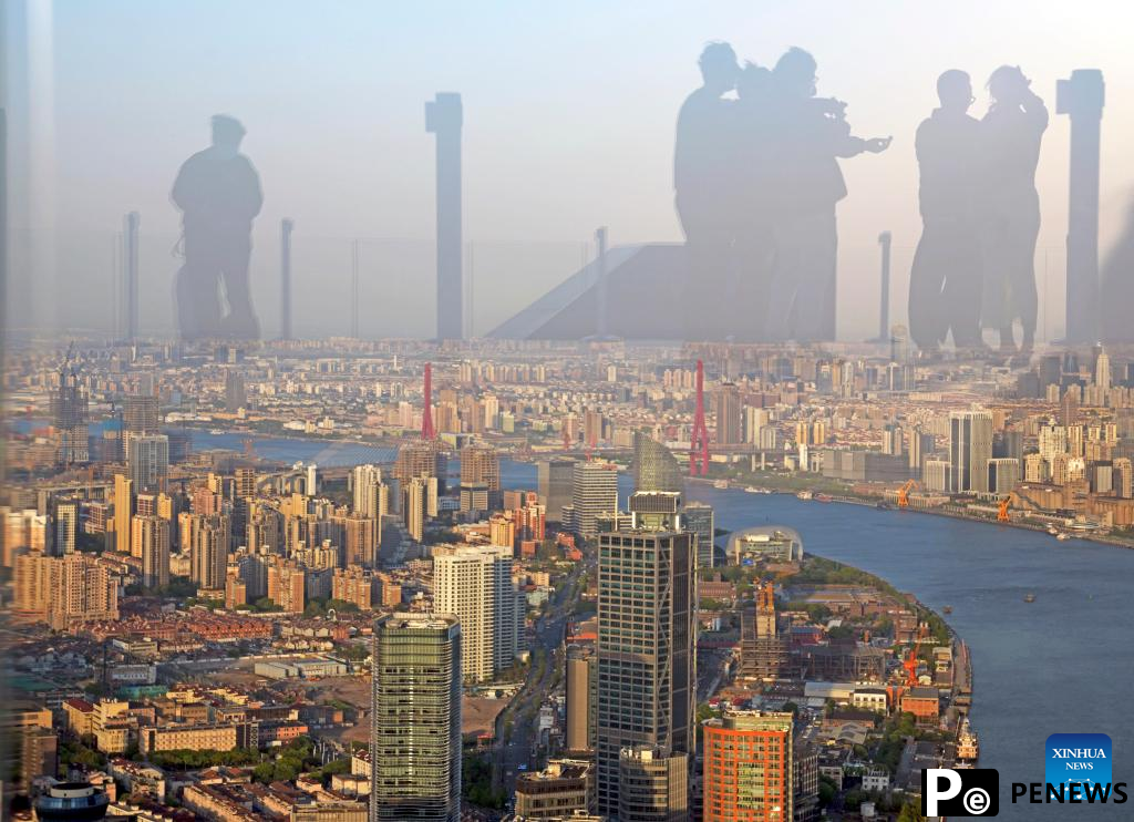 Observation deck atop Shanghai