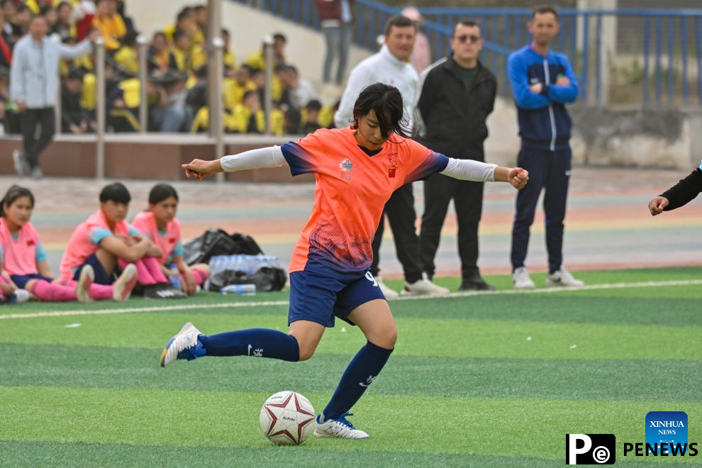 In pics: U13 girls' football team of Artux City in China's Xinjiang
