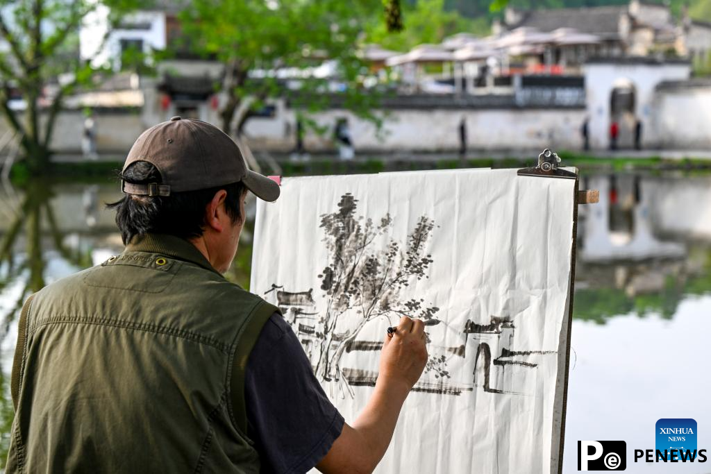 Scenery of Hongcun Village in China