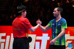ITTF World Cup men's singles semifinal match: Wang Chuqin vs. Hugo Calderano