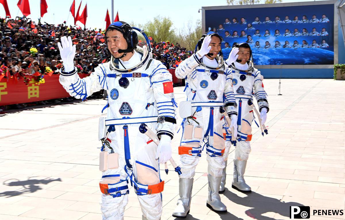 Astronauts embark on six