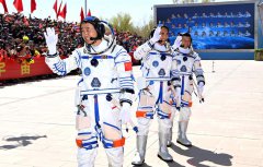 Astronauts embark on six
