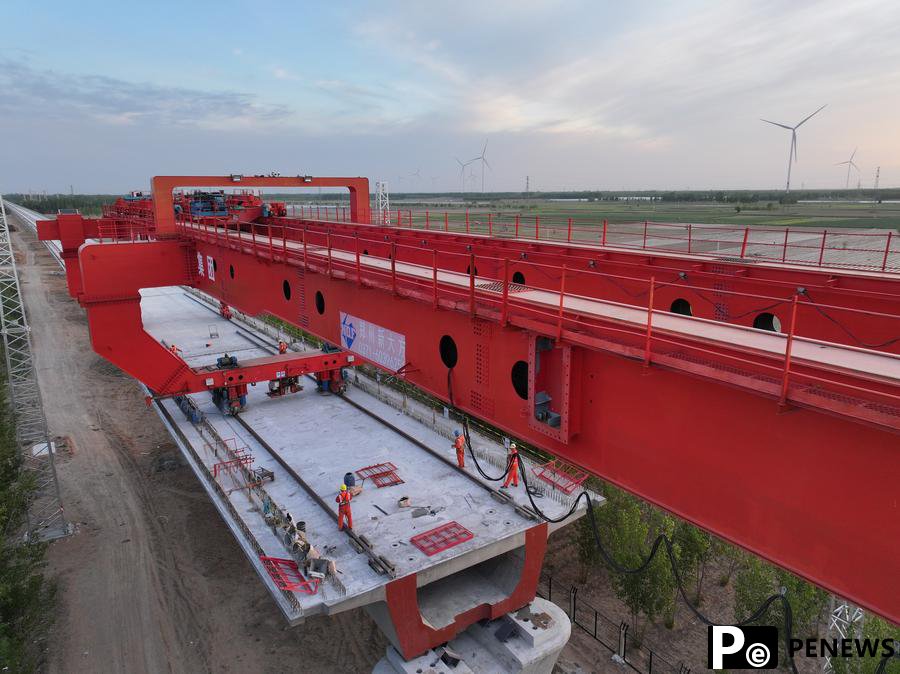 speed railway completes girder erection work