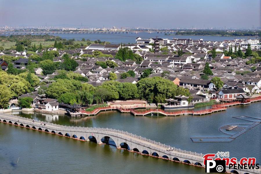 Scenery of renowned water town in Jiangsu