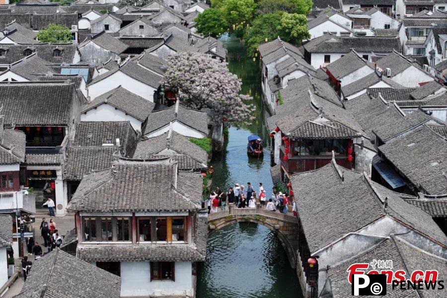 Scenery of renowned water town in Jiangsu
