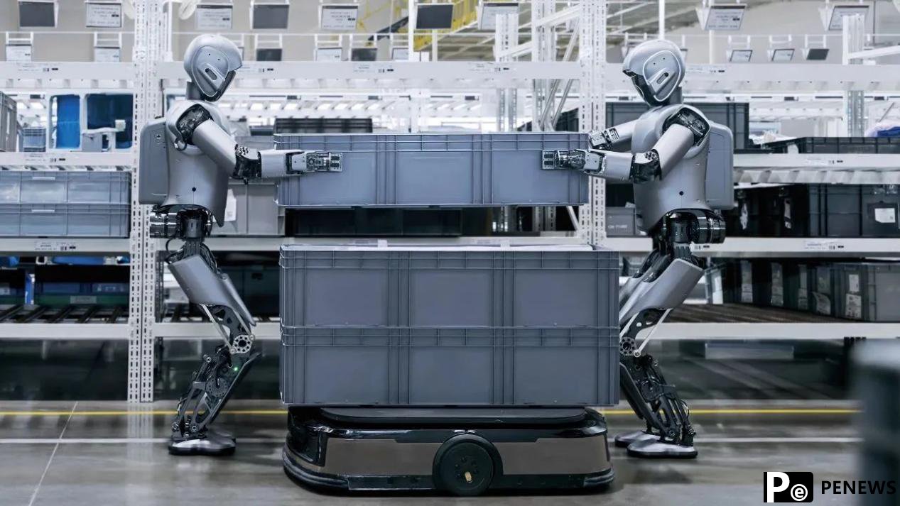 Humanoid robots clock in for work