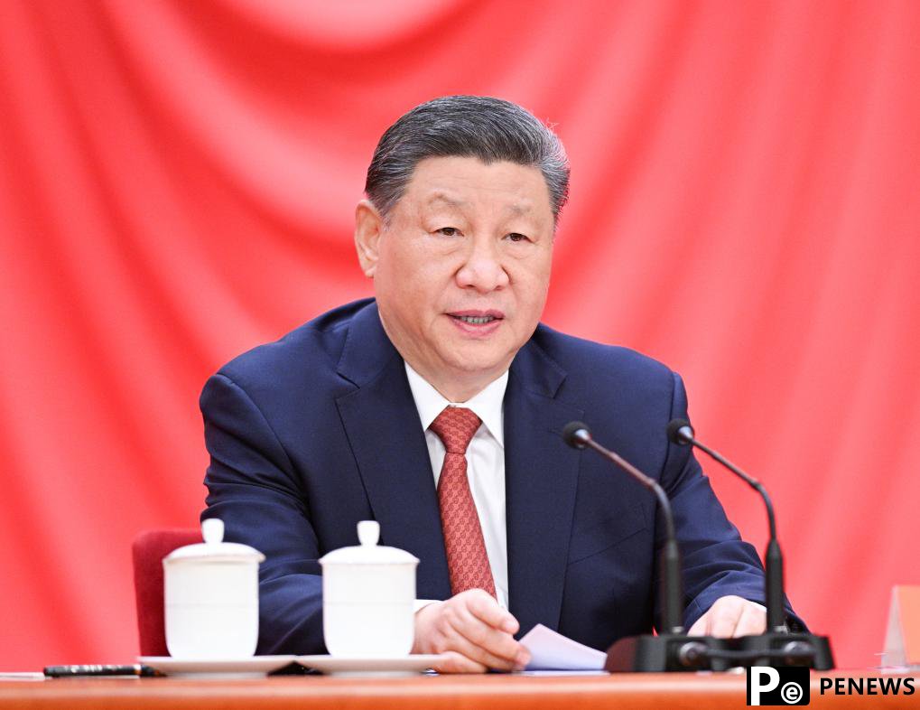 Xi stresses pooling strength of working people for rejuvenation of Chinese nation