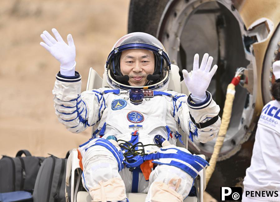 Chinese astronauts back from six