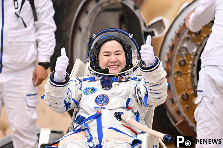 Chinese astronauts back from six