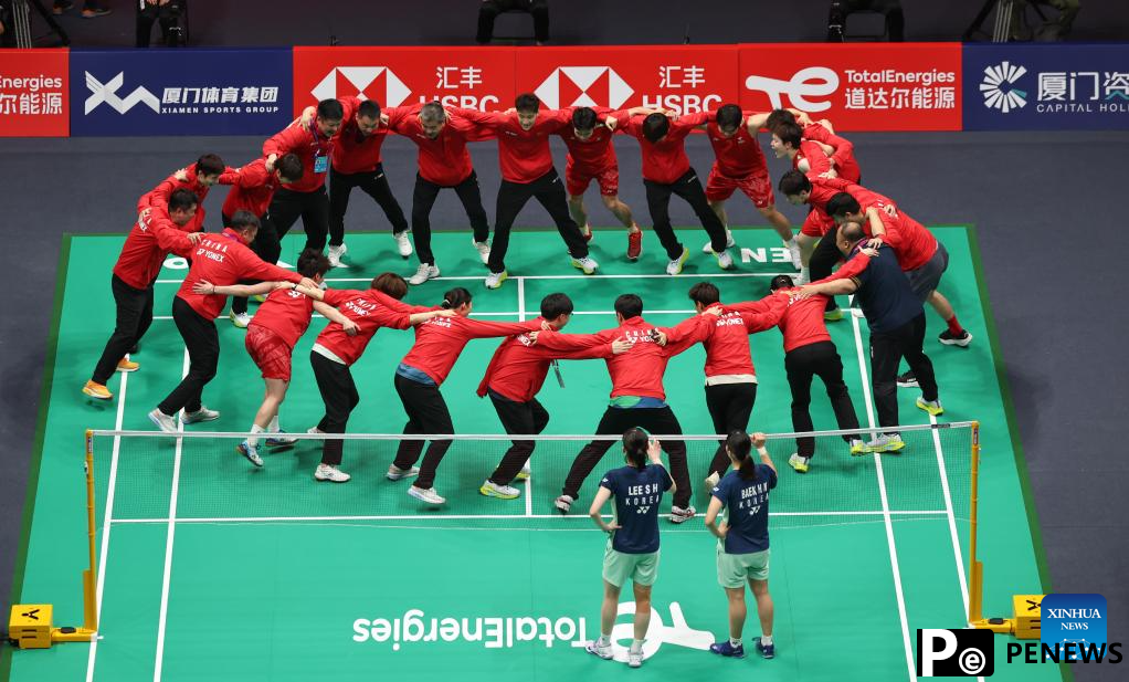 China beats S. Korea to clinch 14th Sudirman Cup title