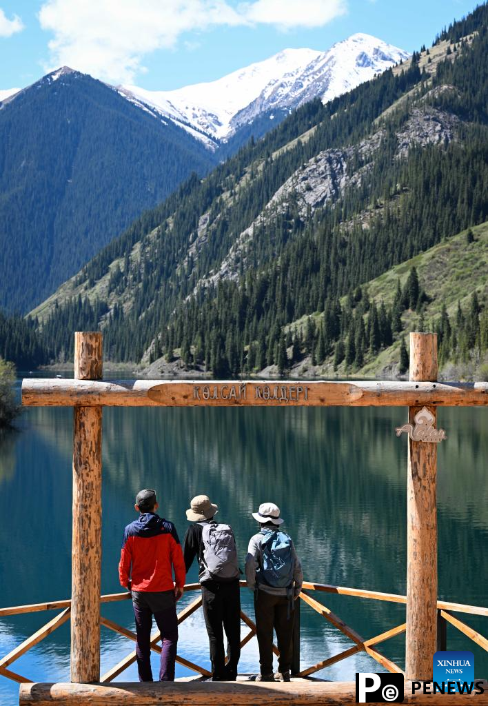 Scenery of Kolsai Lakes National Park in Kazakhstan