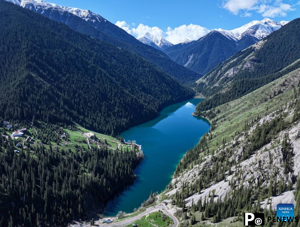 Scenery of Kolsai Lakes National Park in Kazakhstan