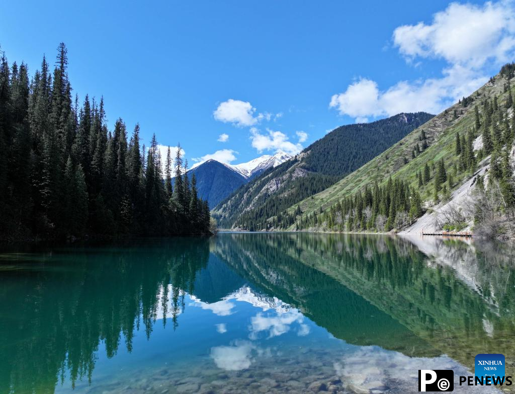 Scenery of Kolsai Lakes National Park in Kazakhstan