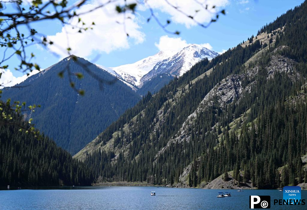 Scenery of Kolsai Lakes National Park in Kazakhstan