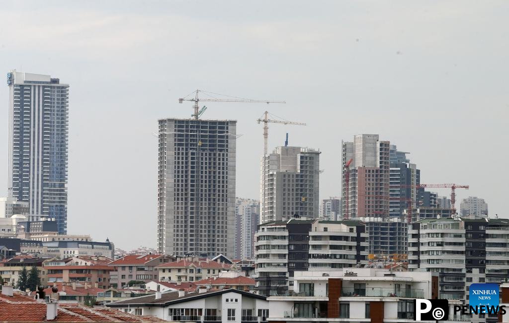 Photo taken on Oct. 28, 2024 shows residential buildings in Ankara, Türkiye. Falling prices and a rise in investment potential have sparked a resurgence in Türkiye's housing market amid an improvement in the country's economic indicators, industry insiders said. (Photo: Xinhua)