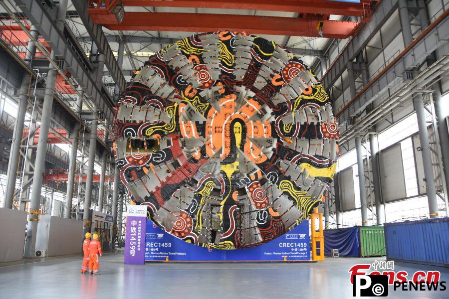 A close look at largest shield tunneling machine to be exported by China