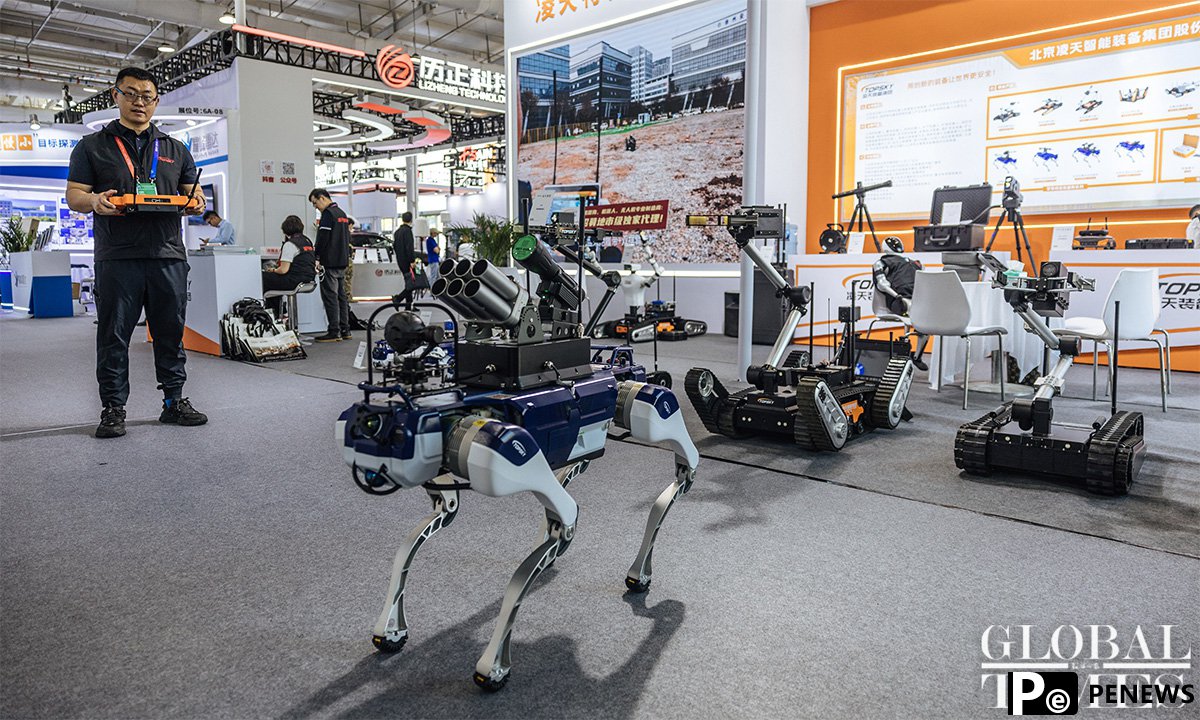China International Exhibition on Police Equipment kicks off in Beijing, with robots, AI products in focus