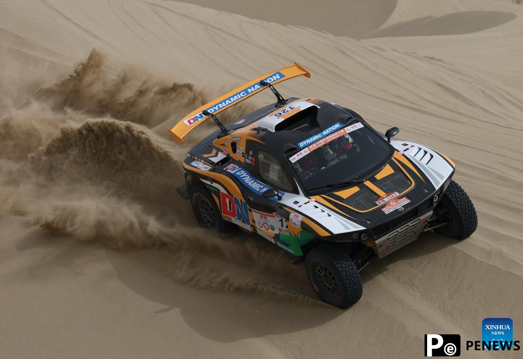 Stage 2 of Taklimakan Rally held in Alaer, China