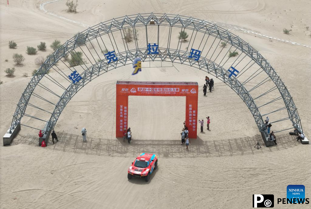 Stage 2 of Taklimakan Rally held in Alaer, China
