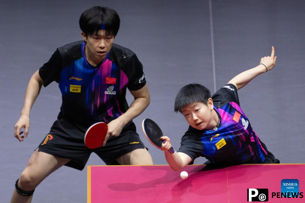 Wang/Sun storm into mixed doubles final at table tennis worlds