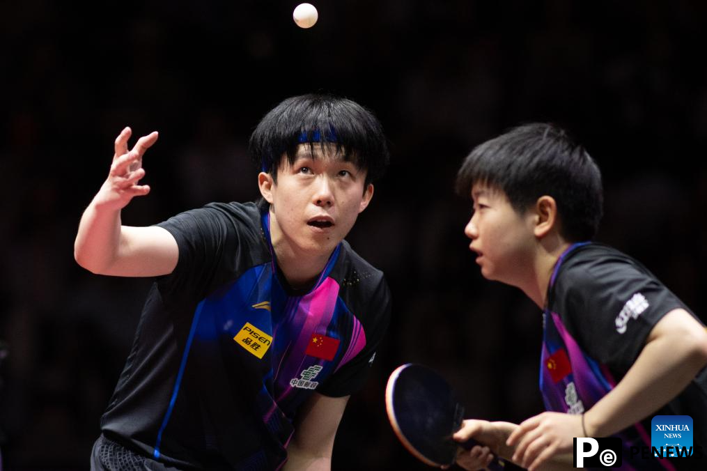 Wang/Sun storm into mixed doubles final at table tennis worlds