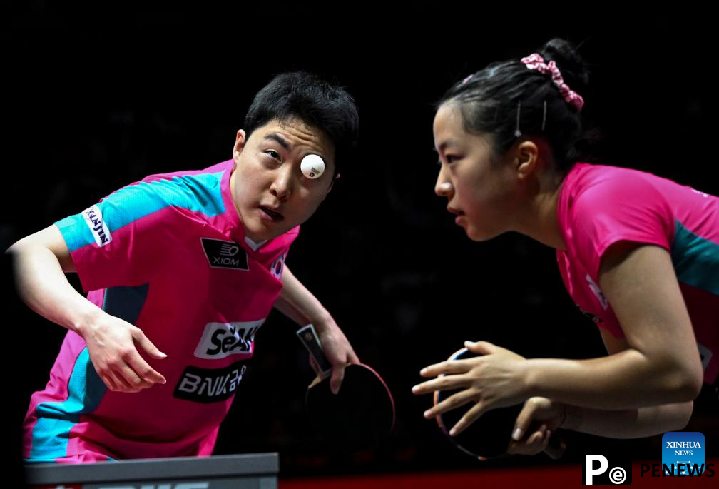 Wang/Sun storm into mixed doubles final at table tennis worlds