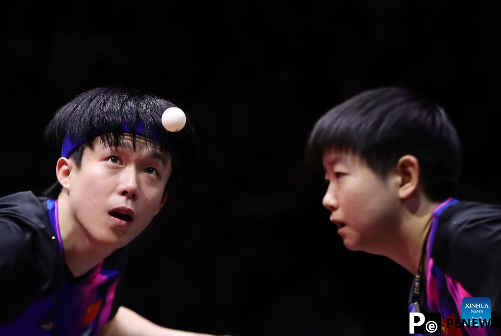 Wang/Sun storm into mixed doubles final at table tennis worlds