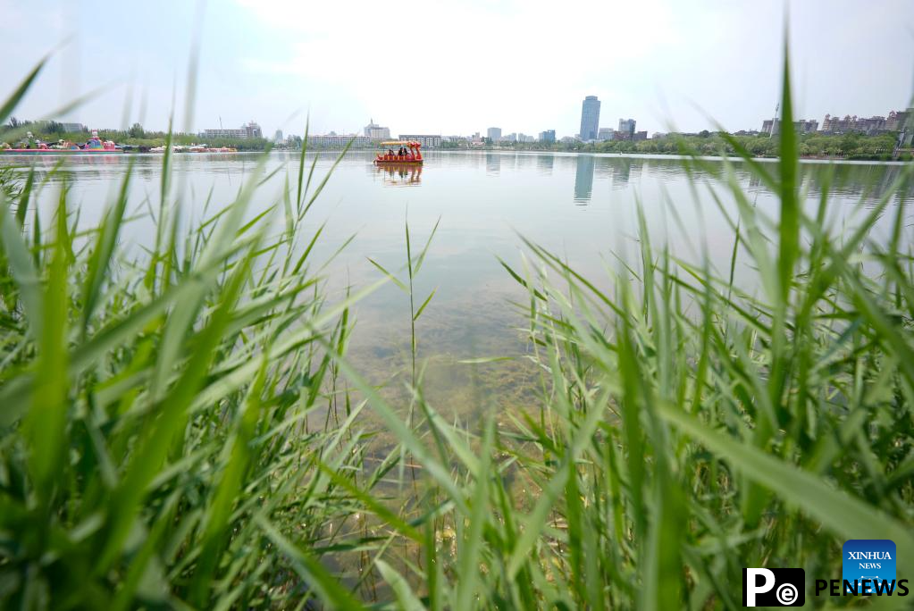 View of Haibao park in Yinchuan, NW China