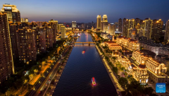 Night view of Tianjin