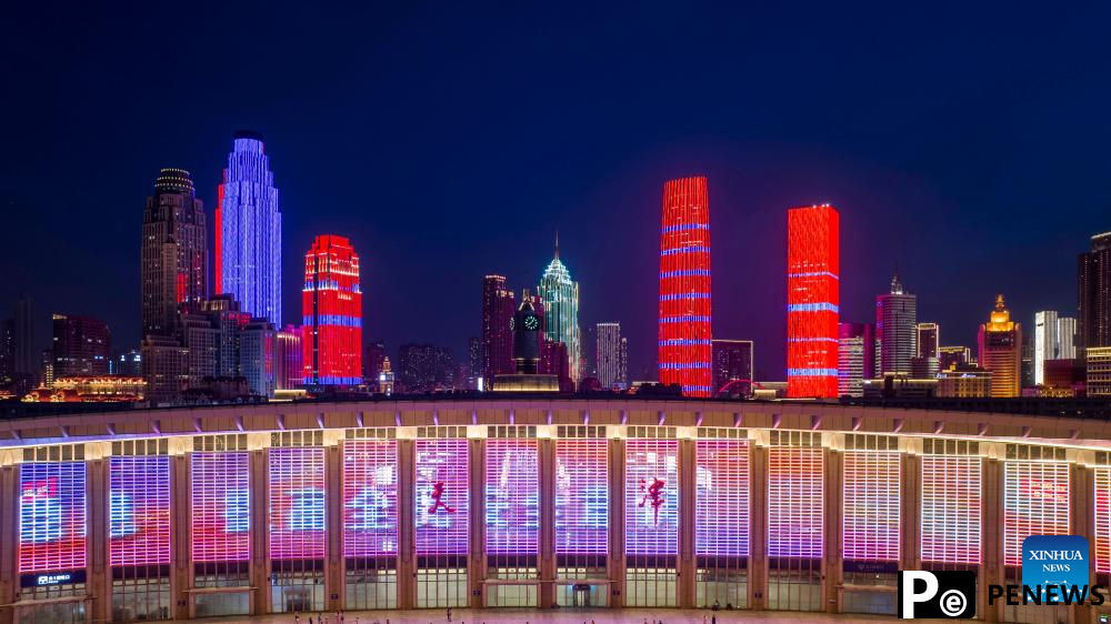 Night view of Tianjin