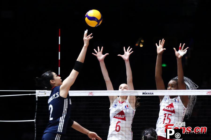 China dominates France at FIVB Volleyball Nations League in Beijing