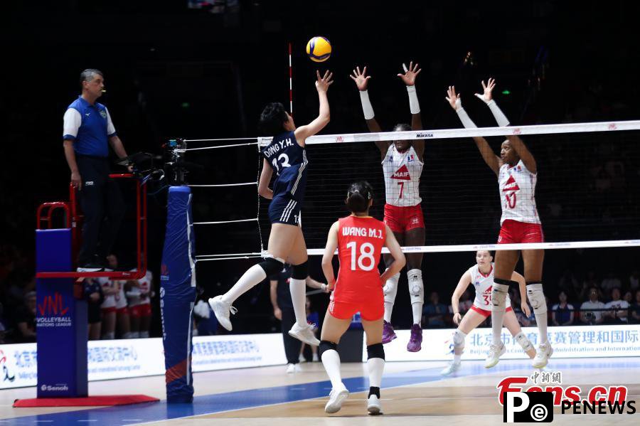 China dominates France at FIVB Volleyball Nations League in Beijing
