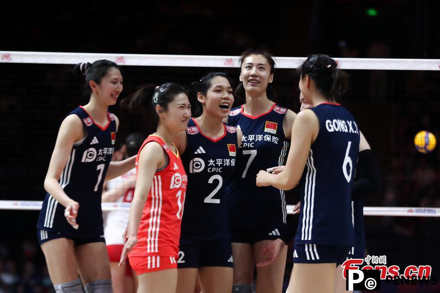 China dominates France at FIVB Volleyball Nations League in Beijing