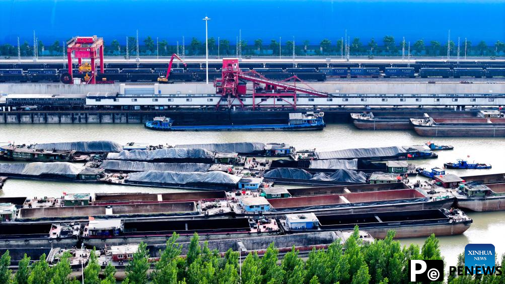 Liangshan Port boosts coal transport efficiency amid summer demand surge