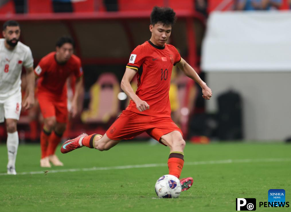 China scores sole goal in penalty against Bahrain to end World Cup qualifying campaign