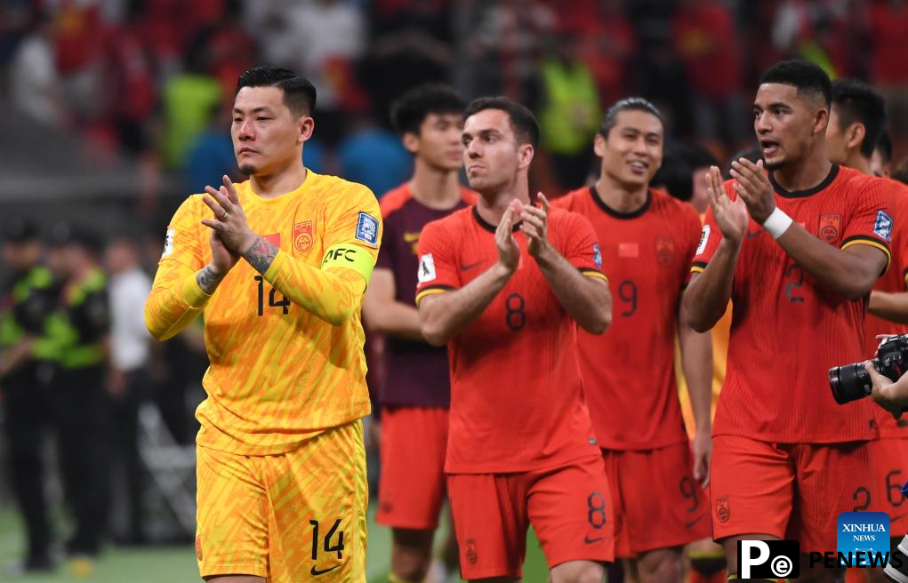 China scores sole goal in penalty against Bahrain to end World Cup qualifying campaign